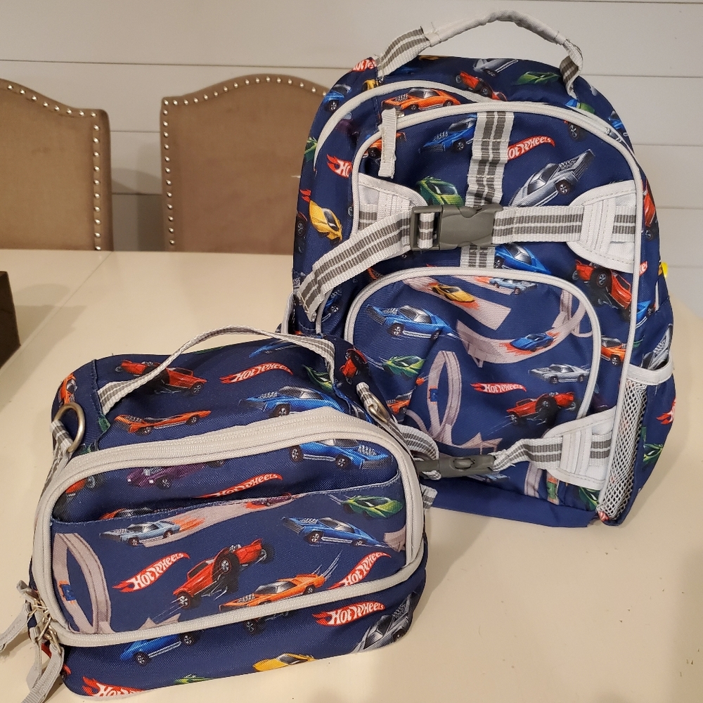 *SOLD* Pottery Barn Kids Hot Wheels small backpack